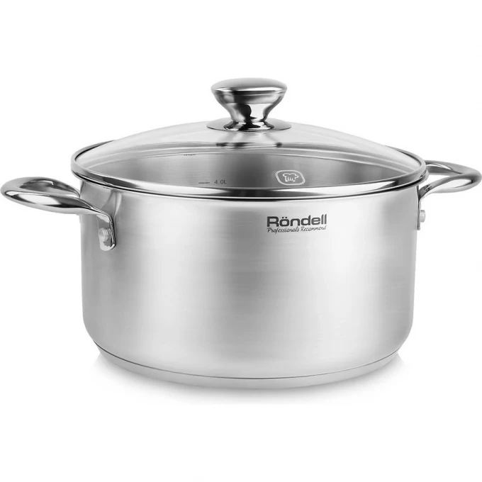 Кастрюля с крышкой RONDELL MERKUR 24 см, 5,1 л RDS-1224 Кастрюля с крышкой RONDELL MERKUR 24 см, 5,1 л RDS-1224