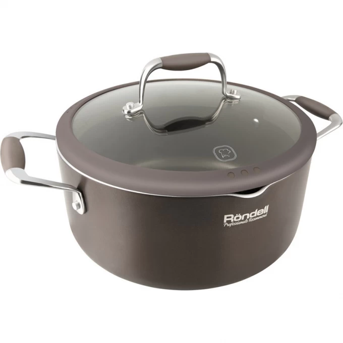 Кастрюля с крышкой RONDELL MOCCO 24 см, 3,5 л RDA-281 Кастрюля с крышкой RONDELL MOCCO 24 см, 3,5 л RDA-281